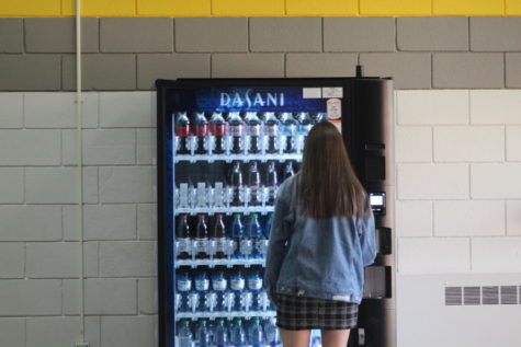 Students discuss vending machine favorites