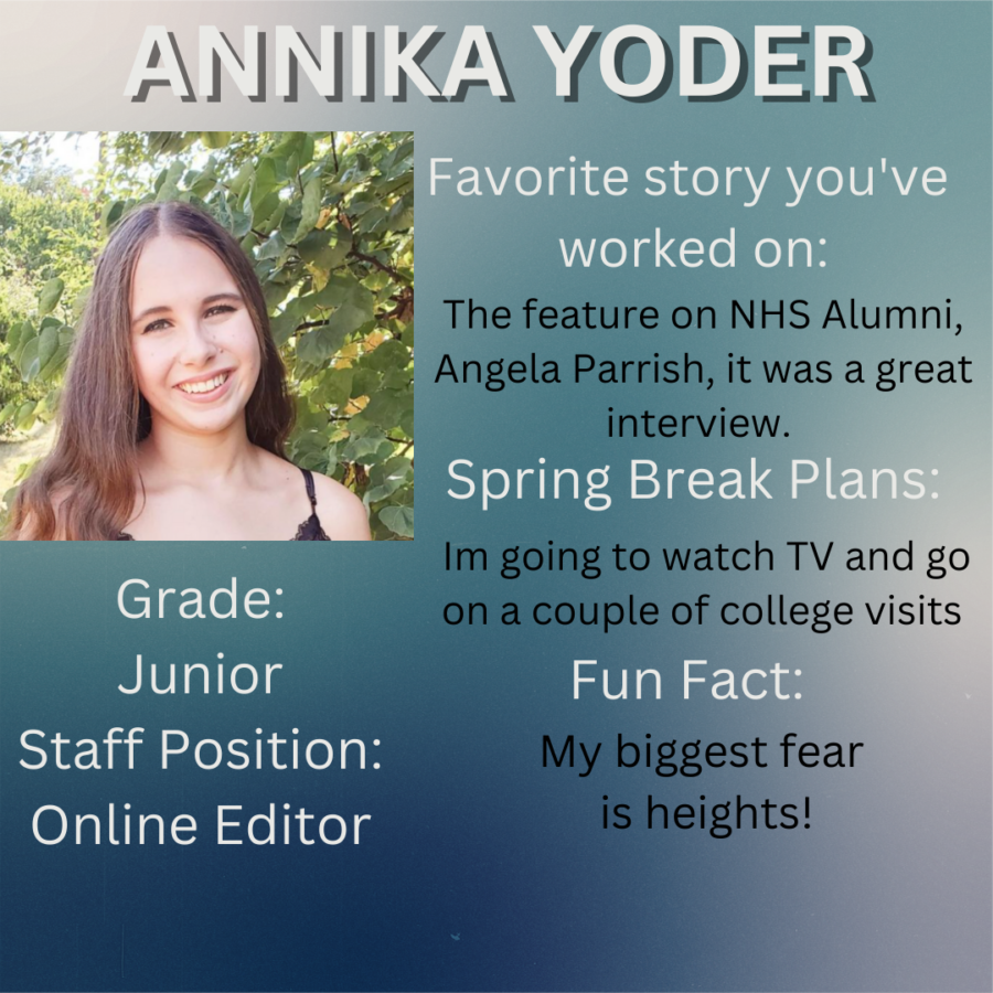 Meet the Staff: Annika Yoder