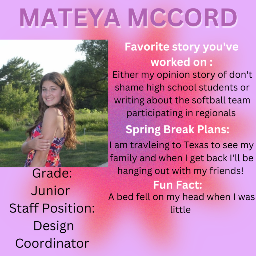 Meet the Staff: Mateya McCord