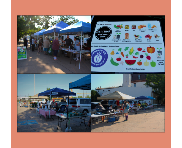 Local farmers market held in downtown Newton