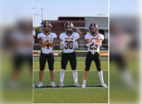 Rocco Ramos, Landyn Rains, and Joseph Sifuentez pose together