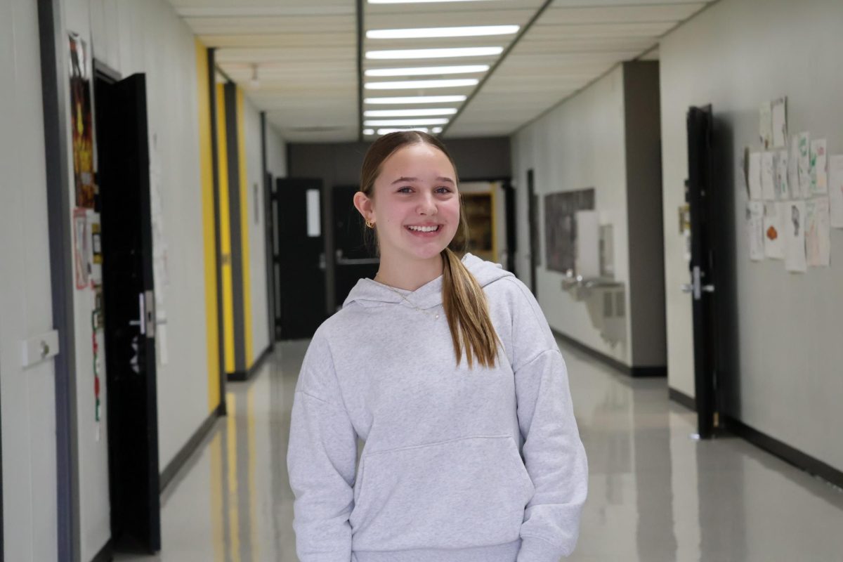 Sophomore Adylynn Hein smiles for her picture. 